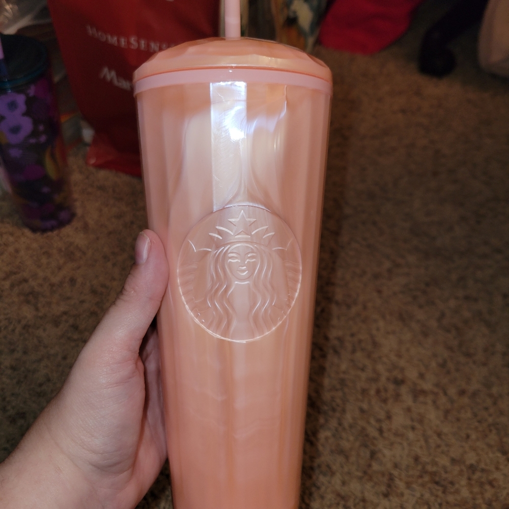Starbucks NWT pink pearl dome tumbler
